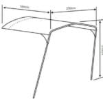 2022 Movelite T2R / T3E / T4E Poled Front Awning Sun Canopy