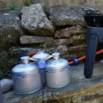 Cadac Dual Power Pak with Quick Release (QR) - Runs LP Cadac on Canisters