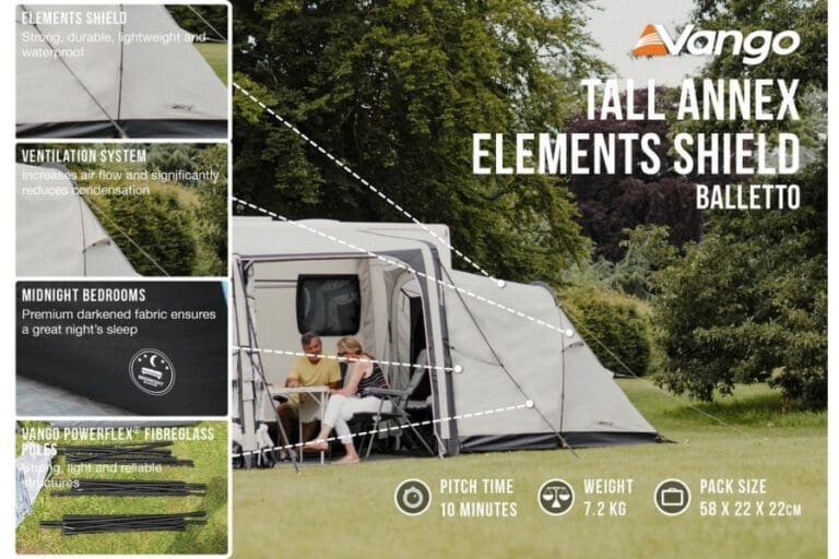 Vango Tall Annex Elements Shield - Balletto