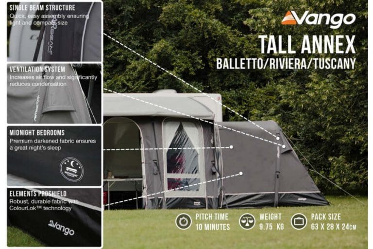 Vango Tall Annex Elements ProShield - Balletto/Riviera/Tuscany