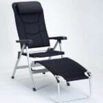 Isabella Thor Reclining Camping Chair with Footrest - Dark blue