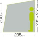 Quest Falcon 220 Caravan Poled Porch Awning