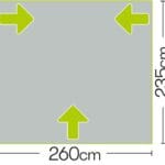 Quest Falcon 260 Caravan Poled Porch Awning