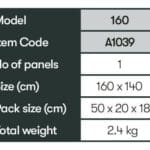 Quest Falcon Airshield 160 Single Panel Air Windbreak Extension