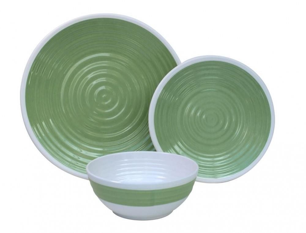Melamine Dinner Set - 12 piece - Lime
