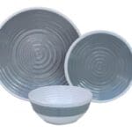 Melamine Dinner Set - 12 piece - Grey