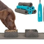 Portable Dog Water Bowl and Mat - Grey