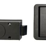 FAP Garage Door Inner & Outer Black Handle Set