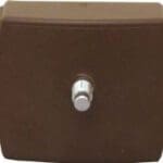 Push Button Lock Brown Dual Side Opening
