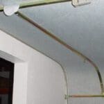 Awning Curved Roof Raiser Steel Pole - 20 - 22