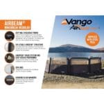 Vango Modular Air Windbreak - 3 Panel - 490 x 125 - Shadow Grey