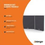 Vango Elements Pro Shield Framed Windbreak Gate - 80 x 112cm - Grey