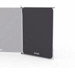 Vango Elements Pro Shield Framed Windbreak Gate - 80 x 112cm - Grey