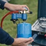 Campingaz Twin Connection Regulator Kit CV/R with Gas Hose and Clips