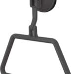 Grey Towel Holder Ring with Screwless Suction Cup Fastening