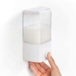 Soap Dispenser Pump Action 400ml - White - with Fixings