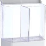 Dual Soap Dispenser Pump Action 400ml - White - with Fixings