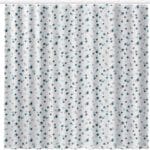 Shower Curtain with Rings - Green Dots