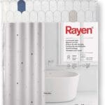 Shower Curtain with Rings - White Cells