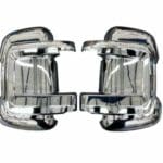 Motorhome Mirror Protector for X250 2006 onwards - Short Arm Chrome