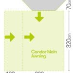 Quest Condor High Inflatable Driveaway Campervan Awning for Motorhomes