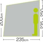 Quest Falcon base 200 Air Caravan Awning