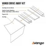 Vango 4m Length Driveaway Kit with 6mm to 4mm Kador Strip