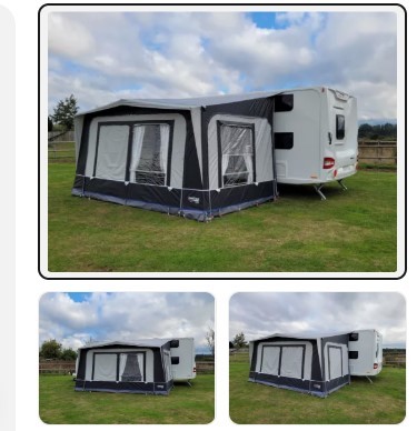 CampTech Count DL Poled Porch Awning 400X240cm