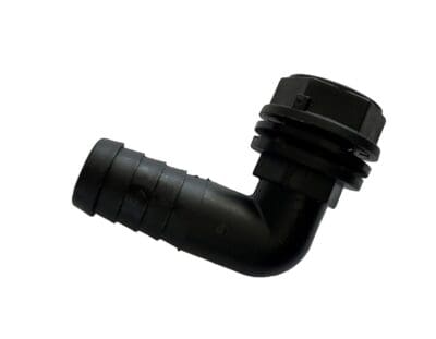 FAWO ¾" 19mm Barbed Stem Elbow Tank Connector for Caravan / Motorhome