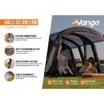 2023 Vango Galli CC Air Motorhome Driveaway Awning - Low 180-210