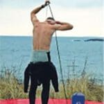 Solar Shower with Foot Pump - Heated Pressurised