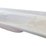 White Sink / Basin - 600-875 x 335 x 135 Trimmable Width