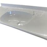 White Sink / Basin - 600-875 x 335 x 135 Trimmable Width