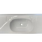 White Sink / Basin - 600-875 x 335 x 135 Trimmable Width