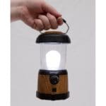 Rechargeable Camping Lantern / Light Nova 200 Wood Effect USB