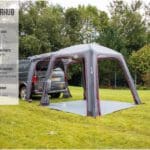 2024 Vango Tailgate Airhub Low Air Campervan Awning - Smoke Grey