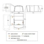 2024 Vango Galli Pro Mid Campervan Driveaway Air Awning - fits 215-255
