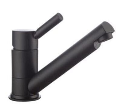 Reich Trend E Matt Black Mixer Tap with Push Fit connectors