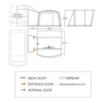 Vango Cove III Mid (fits 215-255) Air Driveaway Awning