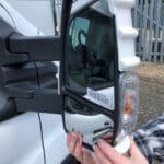 Milenco Double Arm Black Mirror Protector Covers