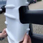Milenco Double Arm Black Mirror Protector Covers