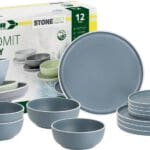 Melamine Dinner Set 12 piece - Dolomit Blue