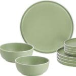 Melamine Dinner Set 12 piece - Dolomit Green