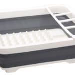 Collapsible Dish Drying Rack with Cutlery Holder