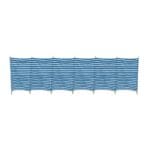7 Pole Shetland Windbreak - Blue - Poled