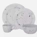 16 piece Melamine Dinner Set - Travellife Soria Terrazzo