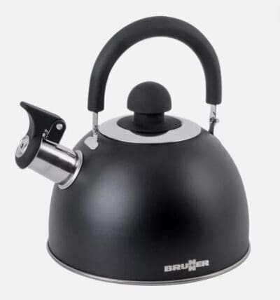 Brunner Gas Whistling Camping Kettle - Black