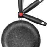 28cm Non-Stick Camping Wok with Folding Handle