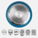 26cm Folding Handle Camping Frying Pan with Ceramic Non-Stick