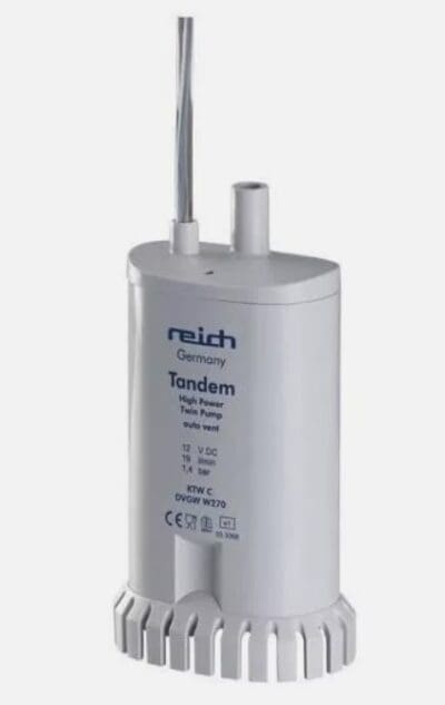 Reich 19L Twin Submersible Pump 12V 1.4 Bar